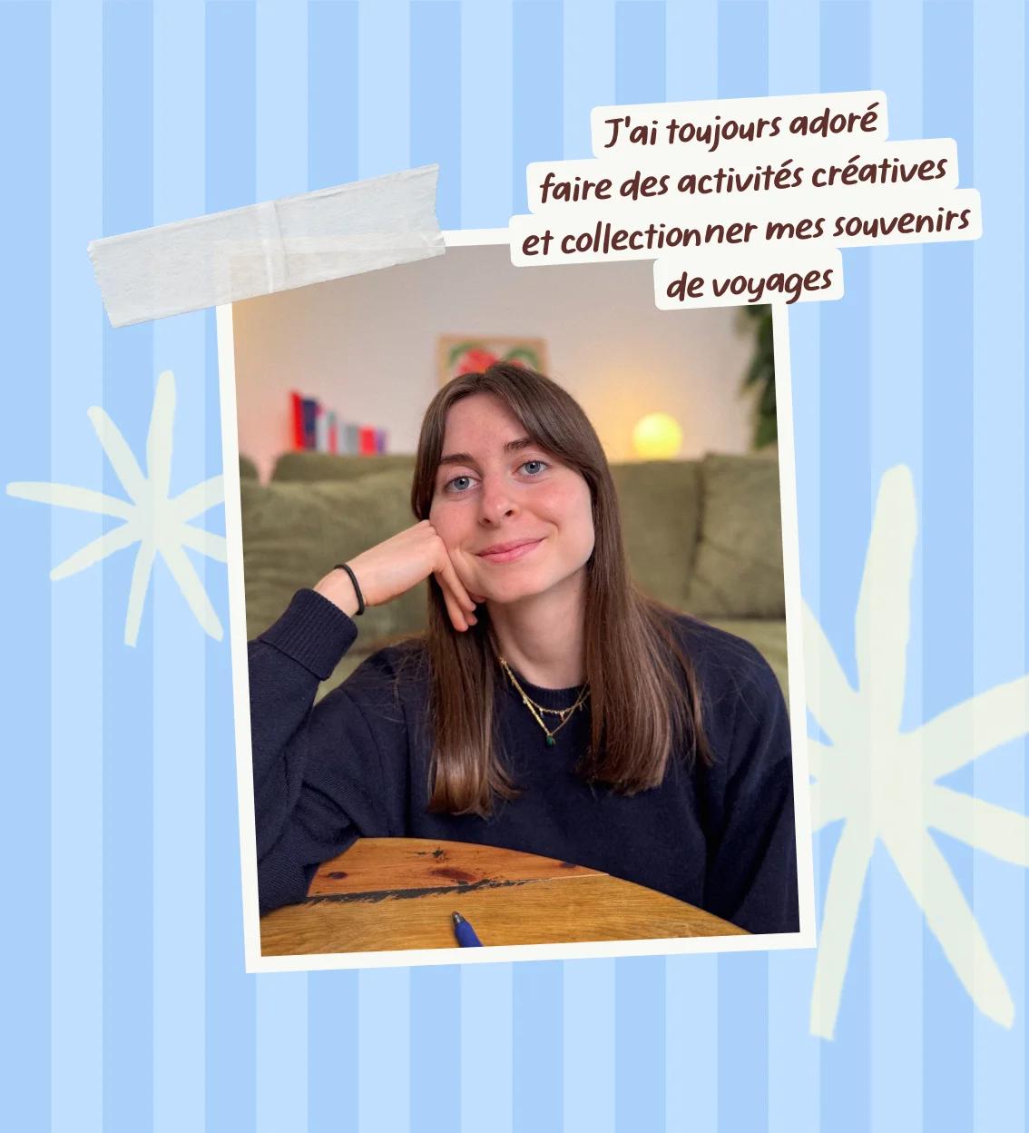 Charlotte, fondatrice d'Albom : « J'ai toujours adoré faire des activités créatives et collectionner mes souvenirs de voyages ».